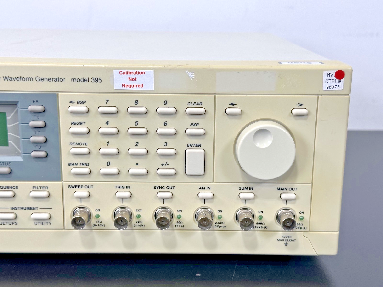 Wavetek 395 100MHz Arbitrary Waveform Generator Options 001 002 Powers On2
