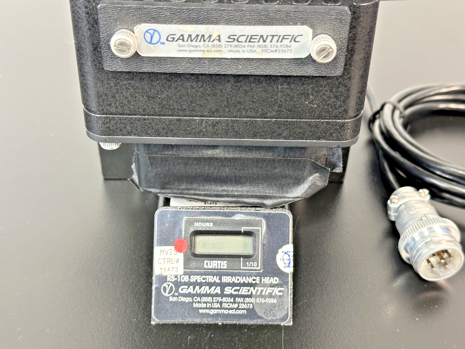 Gamma Scientific RS 10B Spectral Irradiance Head w/ RS 70 1 & Cable Untested5