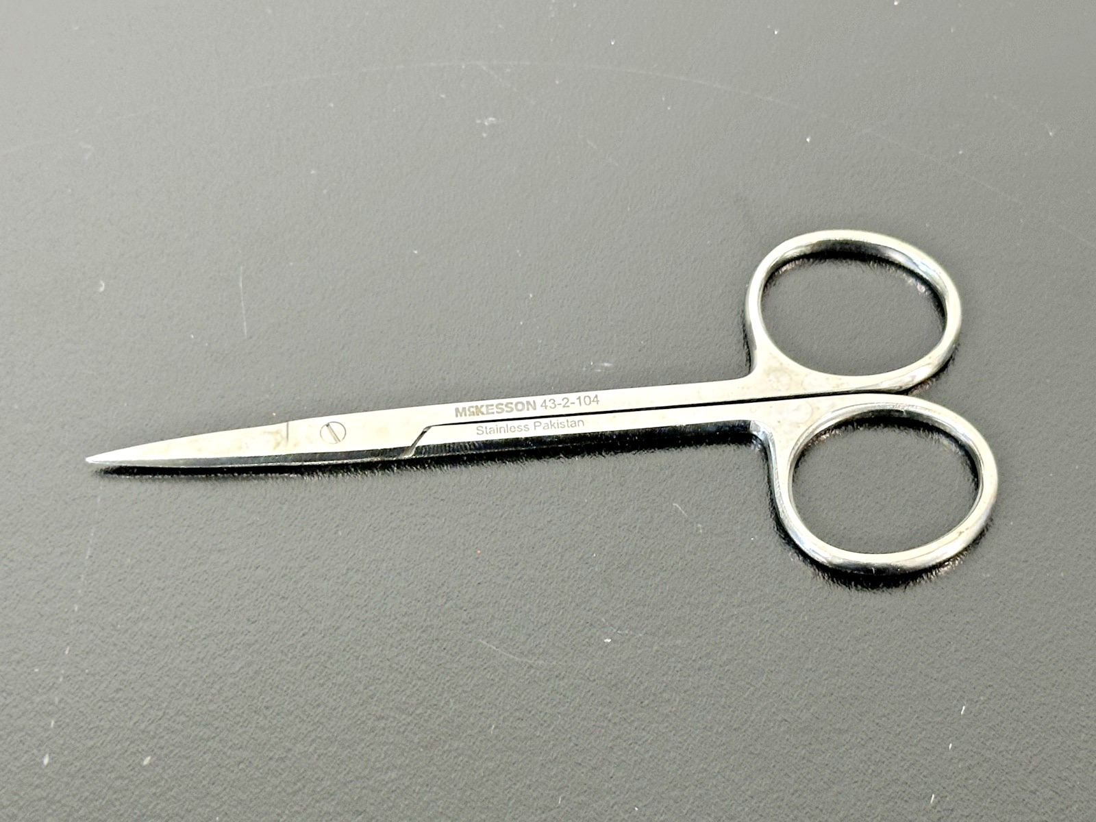 McKesson 43 2 104 Straight Iris Scissors 4.5in Stainless Steel0