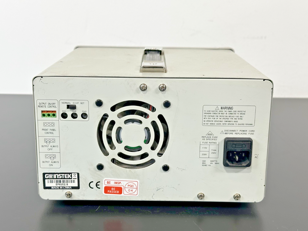 GW Instek SPD 3606 375W 3 Channel Dual Range DC Power Supply Powers On1