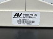 AV Engineering PAS 210 Active Speaker Audio Video Monitor Speaker1