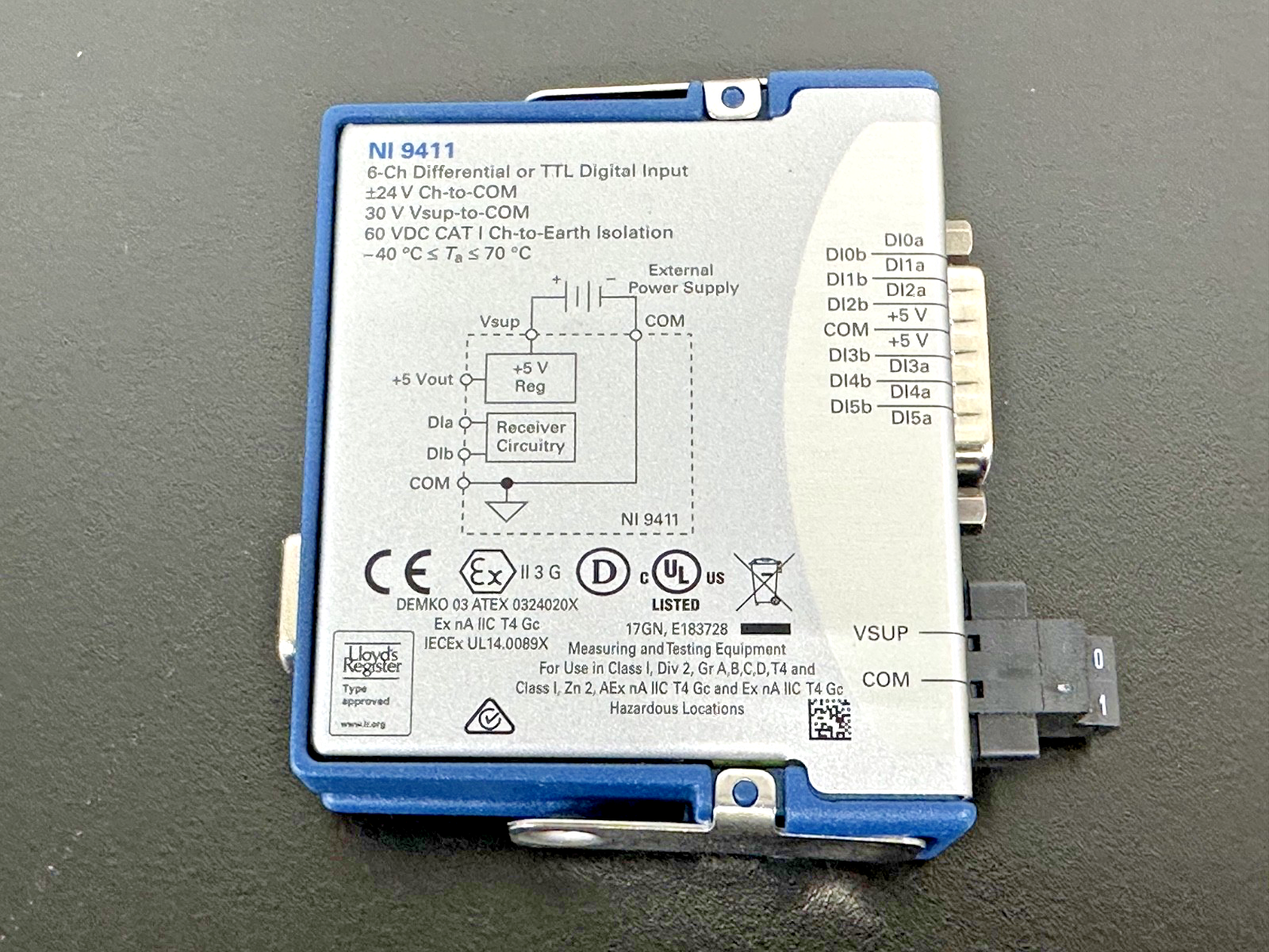 National Instruments NI 9411 6 Ch Digital Input Module cDAQ TTL Industrial3