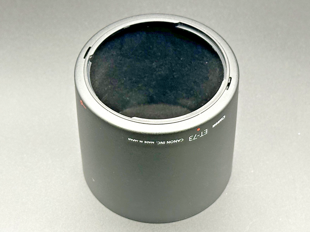 Canon ET-73 Genuine Lens Hood w/ Canon Drawstring Pouch Made in Japan2