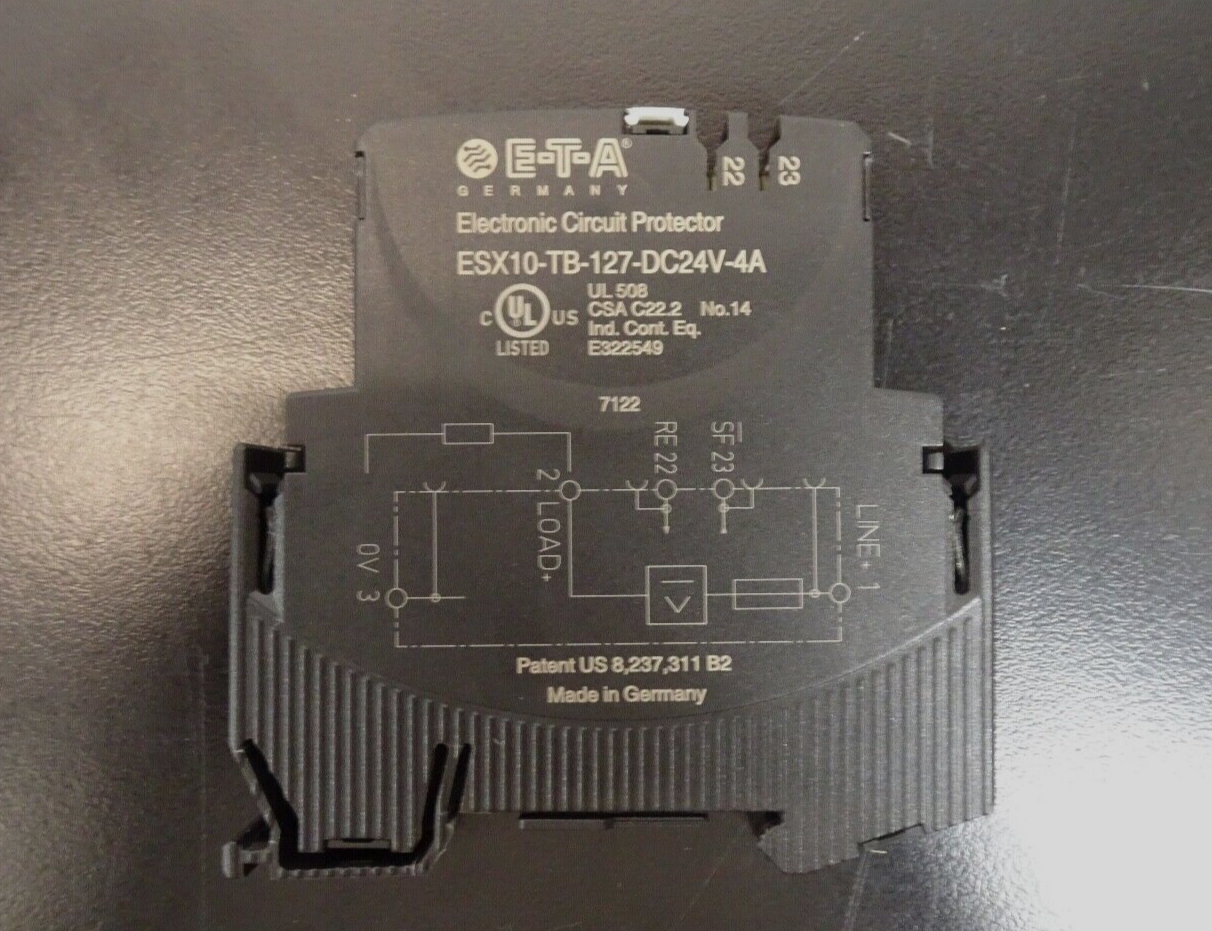 ETA ESX10 TB 127 DC24V 3A Electronic Circuit Protector1