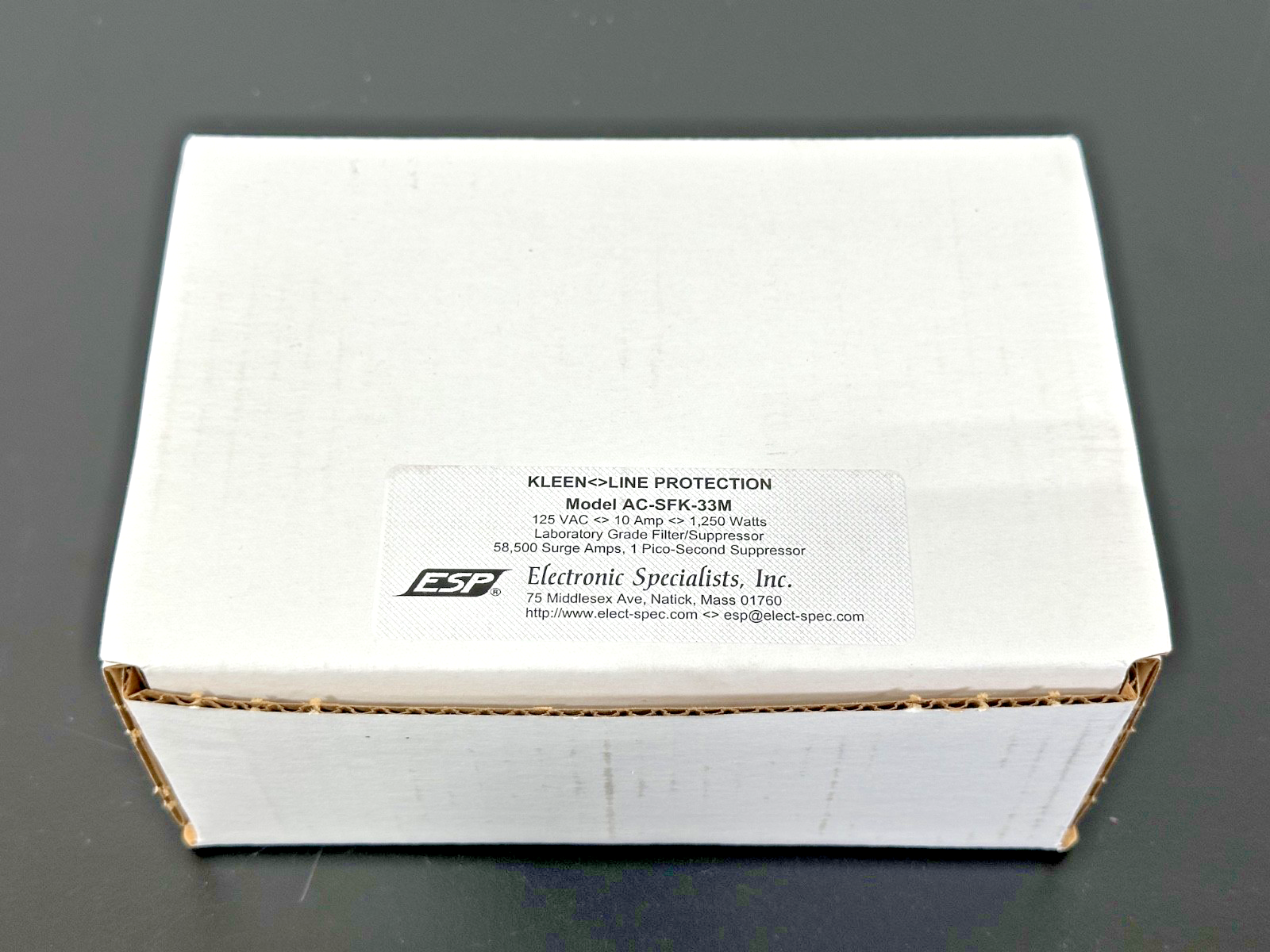 ESP AC-SFK-33M Kleen Line 3-Outlet Power Filter Surge Suppressor New Open Box2