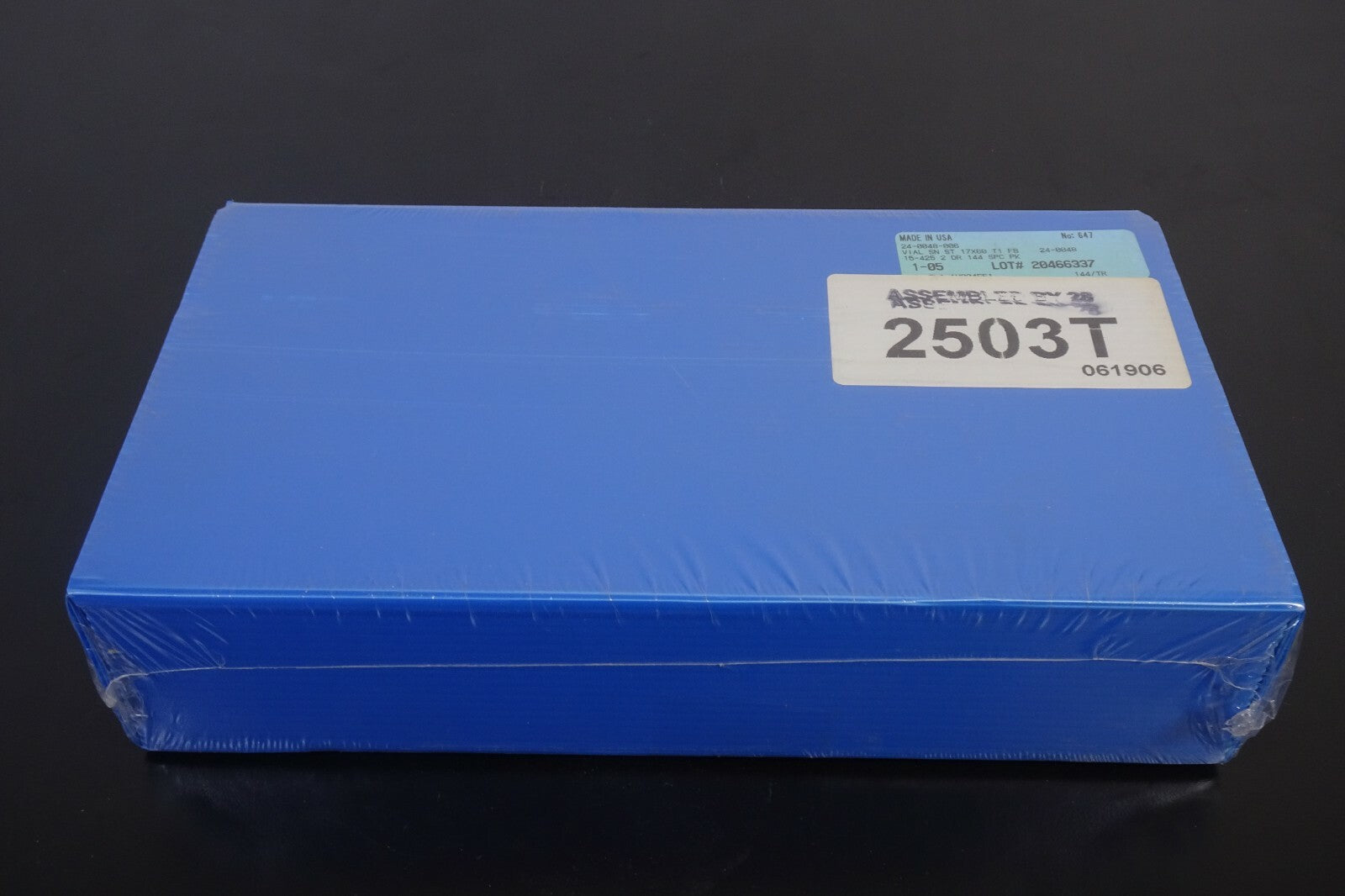  Qorpak 2503T Glass Clear Screw Thread, 0