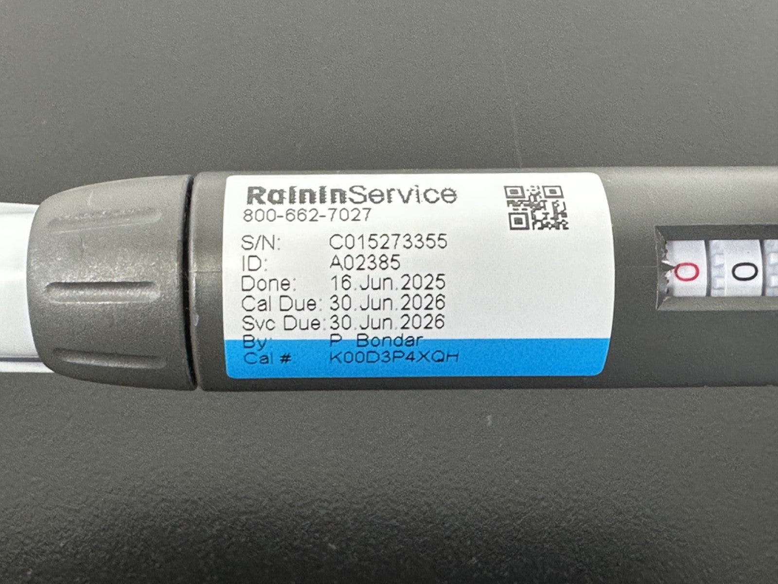 Rainin L 20 2 20µL Adjustable Single Channel Micropipette Pipettor5