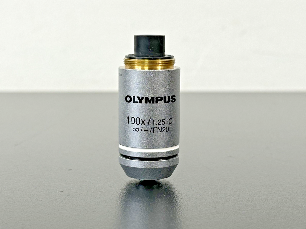 Olympus 100X 1.25 Oil Plan Objective Microscope Lens Infinity FN200