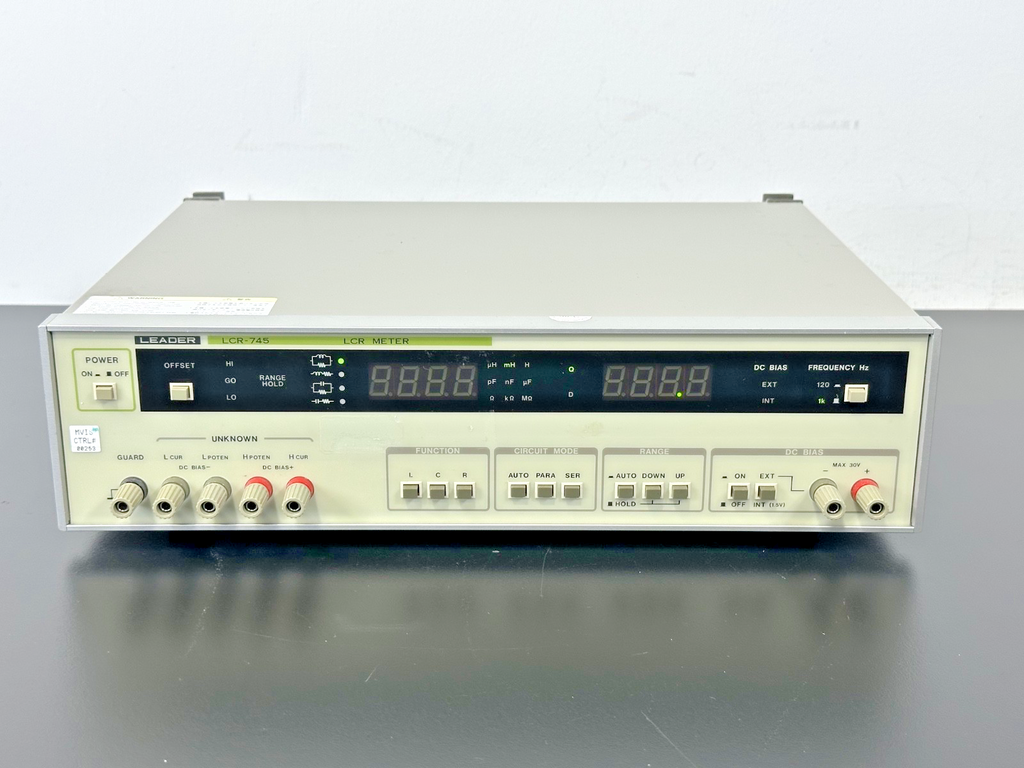 Leader LCR 745 Digital LCR Meter w/ LCR 745GU GPIB Interface Card Powers On0