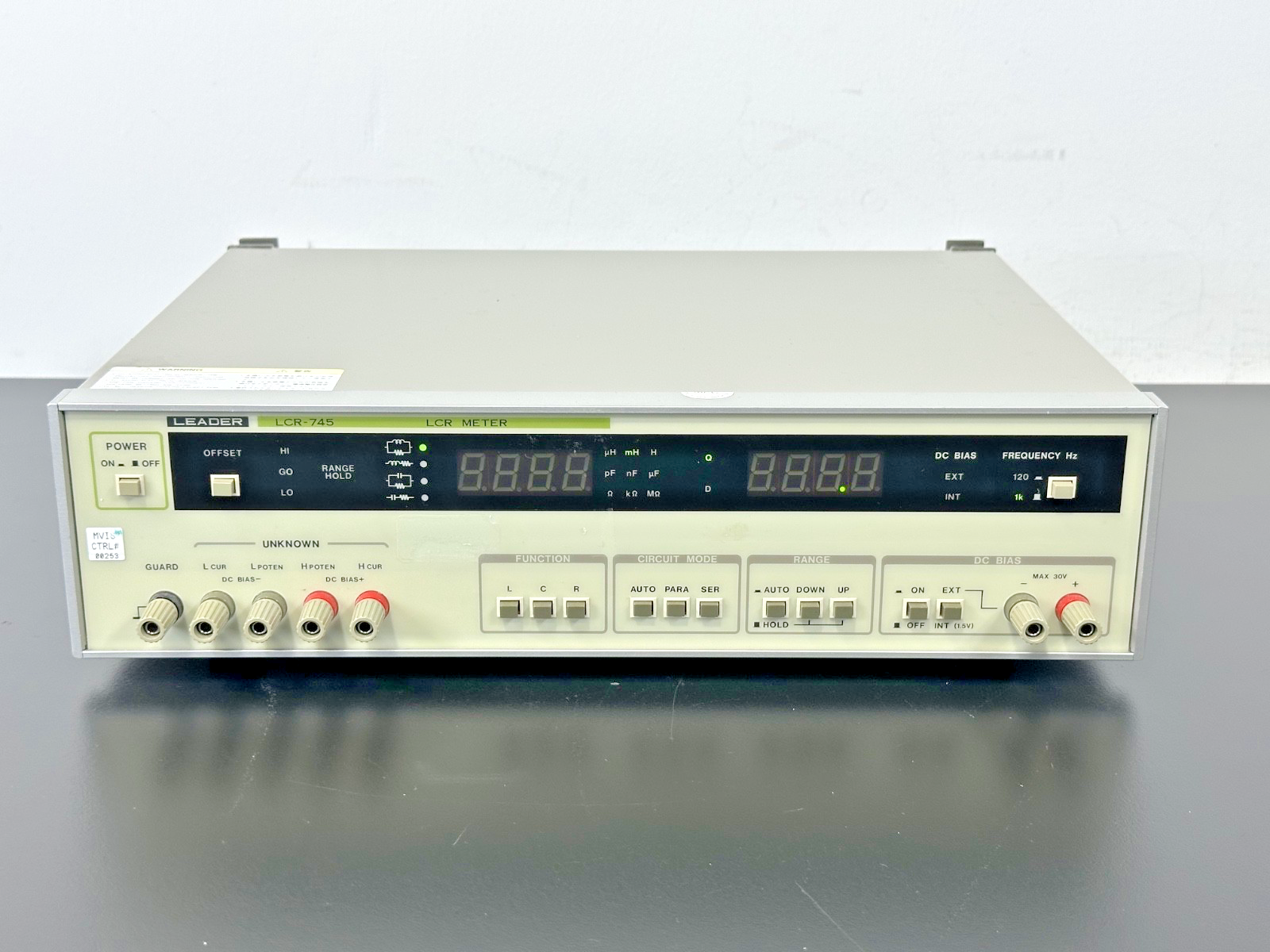 Leader LCR 745 Digital LCR Meter w/ LCR 745GU GPIB Interface Card Powers On0