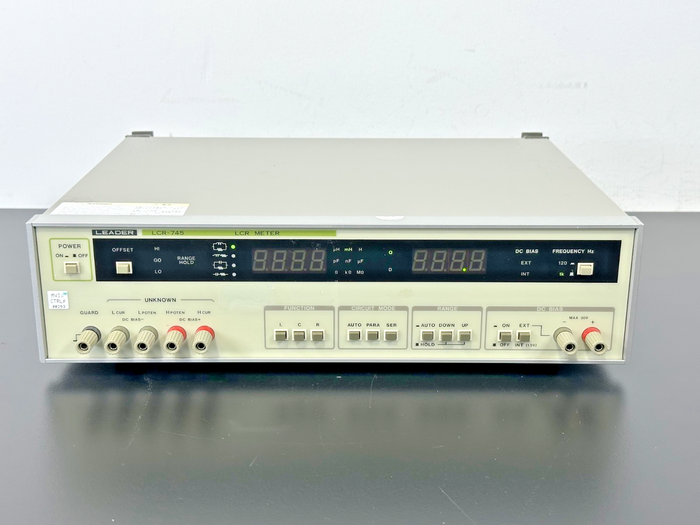 Leader LCR 745 Digital LCR Meter w/ LCR 745GU GPIB Interface Card Powers On