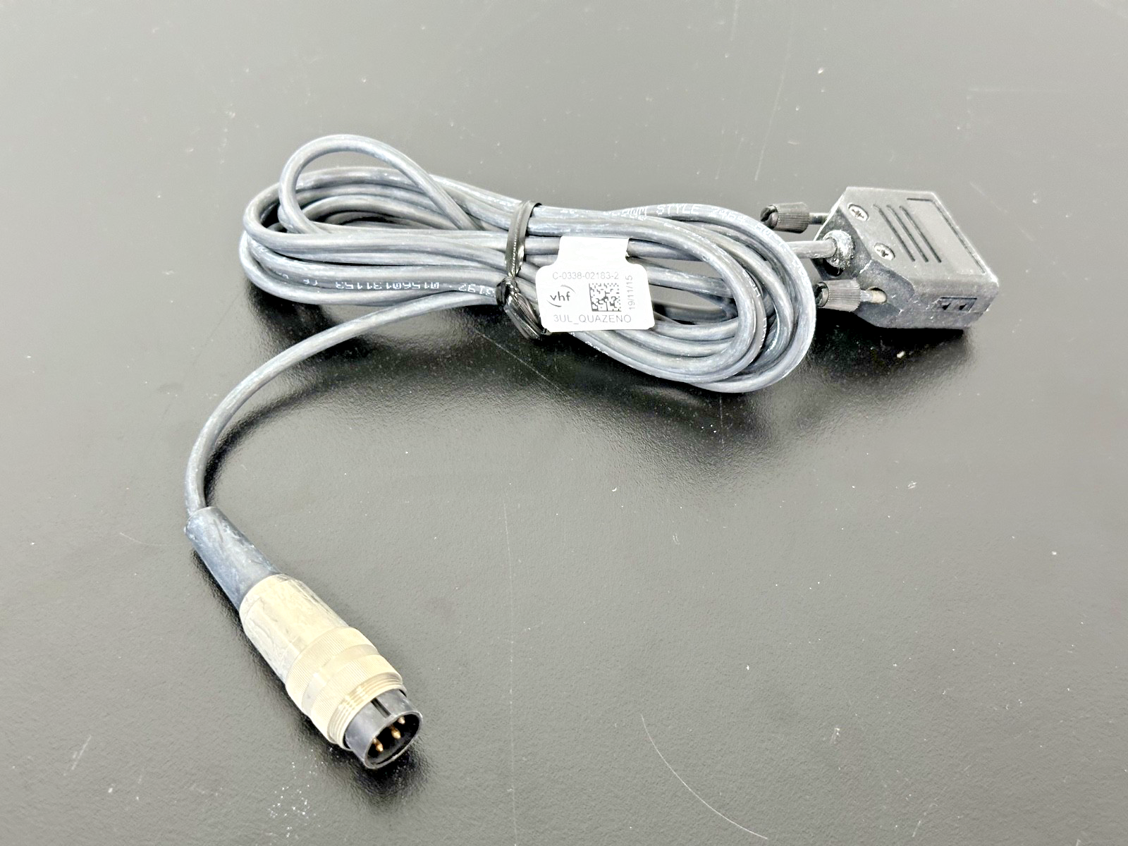 VHF C 0338 02183 2 4 Pin DIN to D Sub Interface Cable0