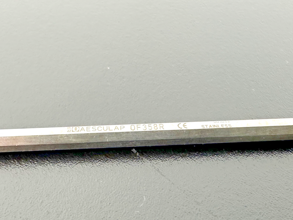 Aesculap OF358R Buck Curved Blunt Curette Fig 2 3mm 6" Stainless2