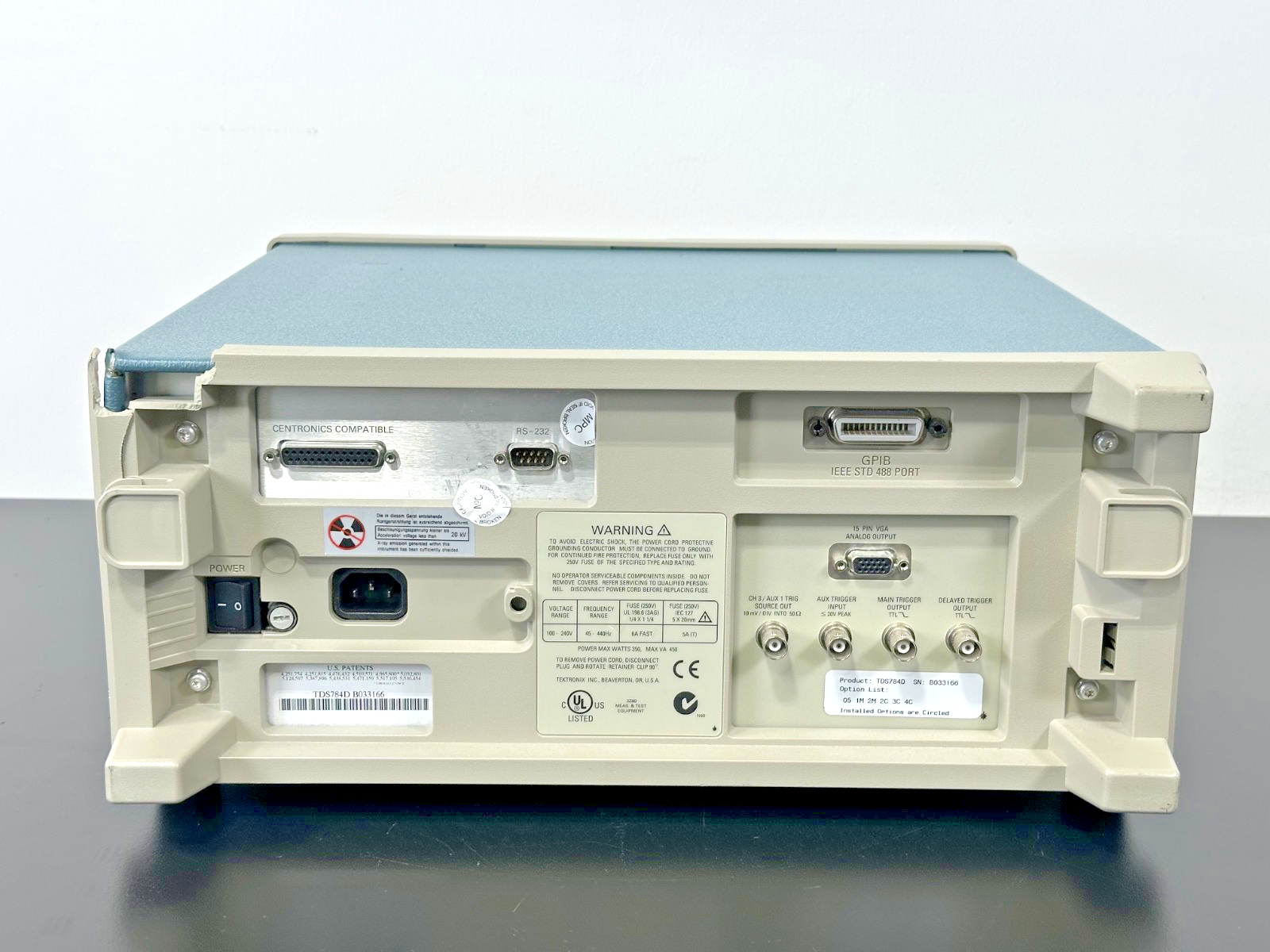 Tektronix TDS784D 1GHz 4GS/s DPO Opt 13 1F 2F Self Test Passed Has Cracks5