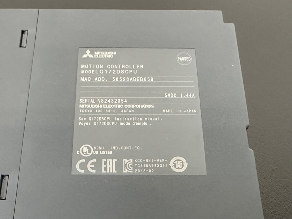 Mitsubishi Electric Q172DSCPU MELSEC Q Motion Controller Module PLC CPU1