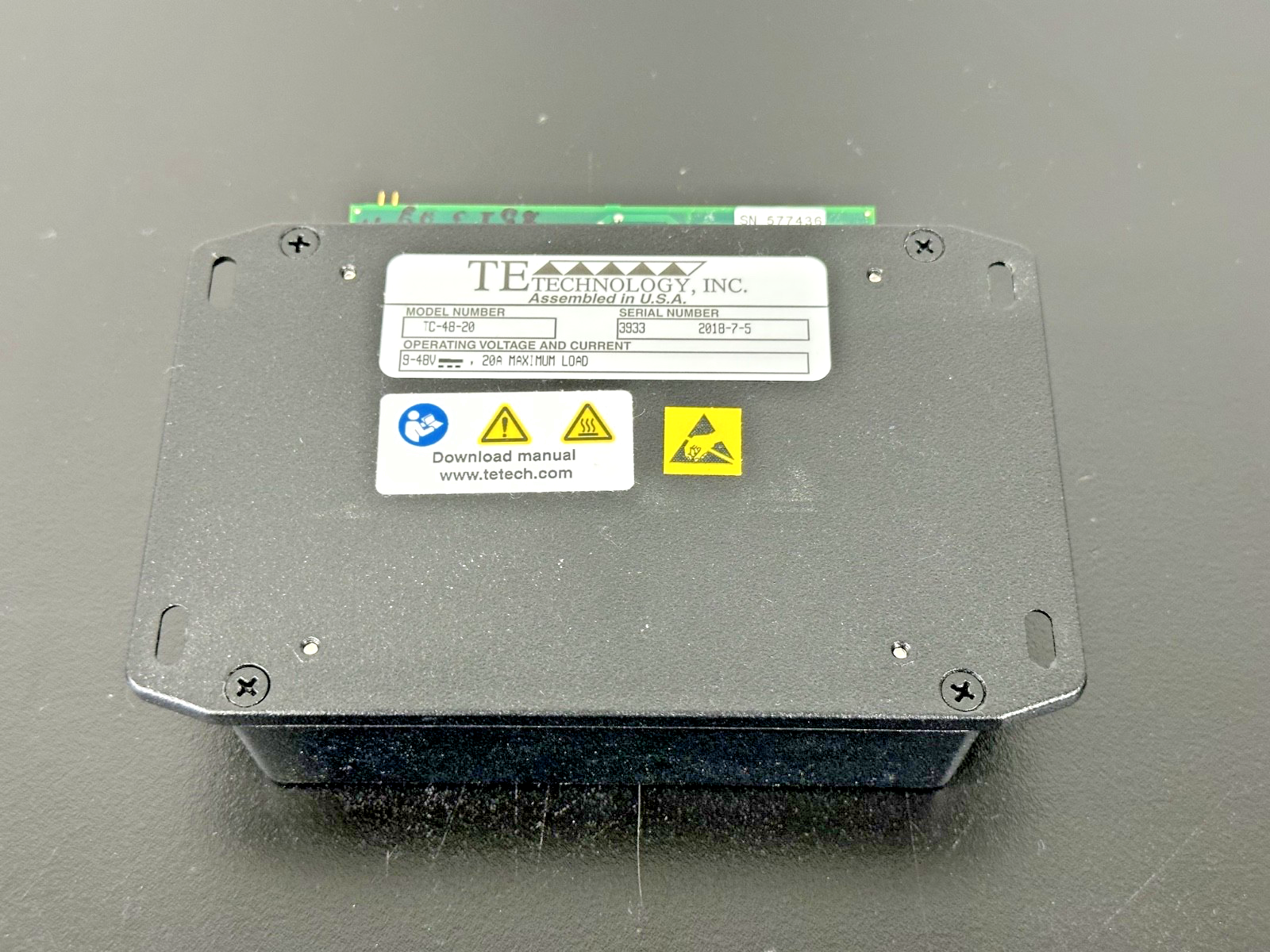 TE Technology TC 48 20 Thermoelectric Temperature Controller 9 48VDC 20A2