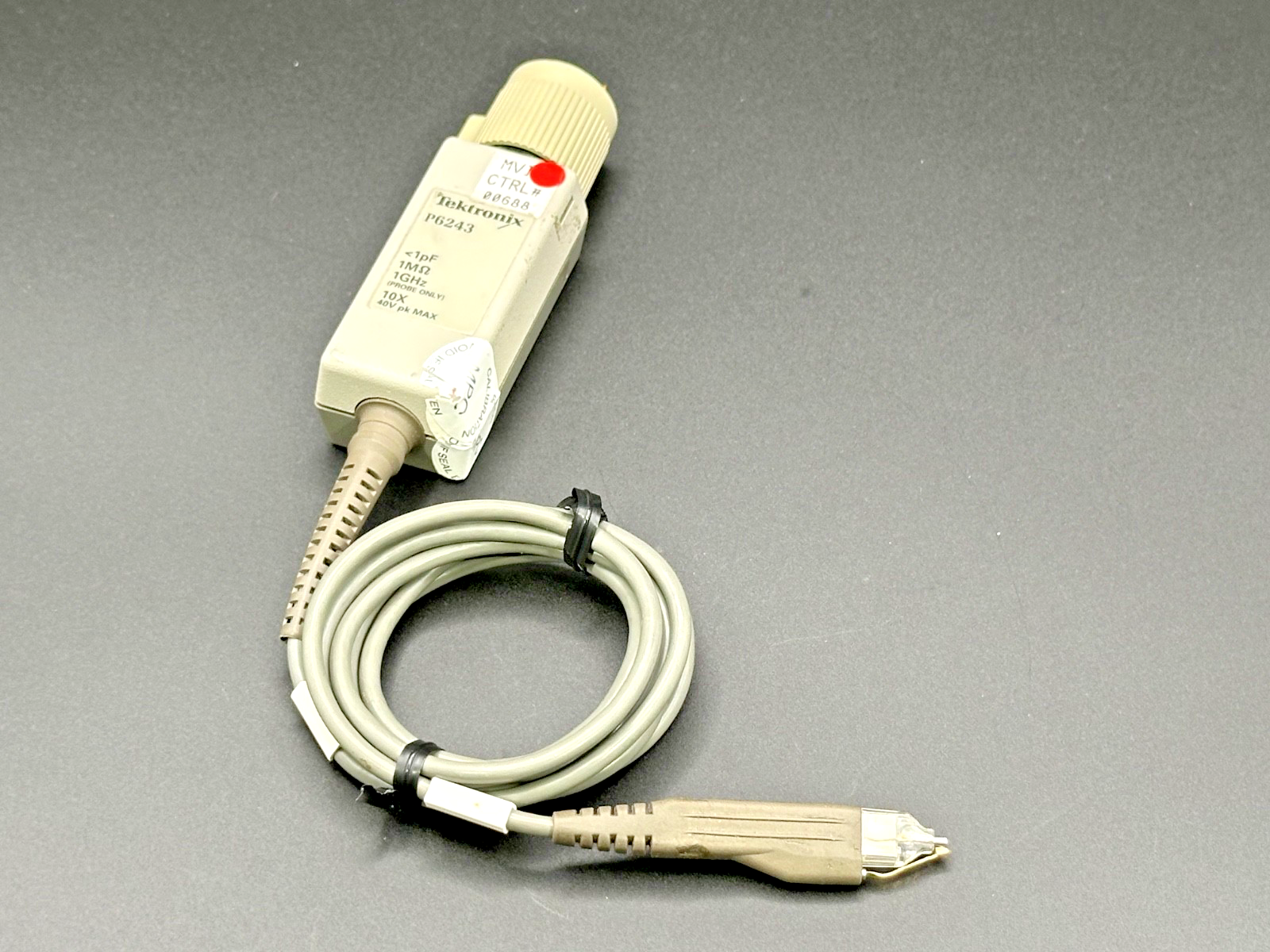 Tektronix P6243 1GHz 10X Active FET Oscilloscope Probe 1MΩ 40V0