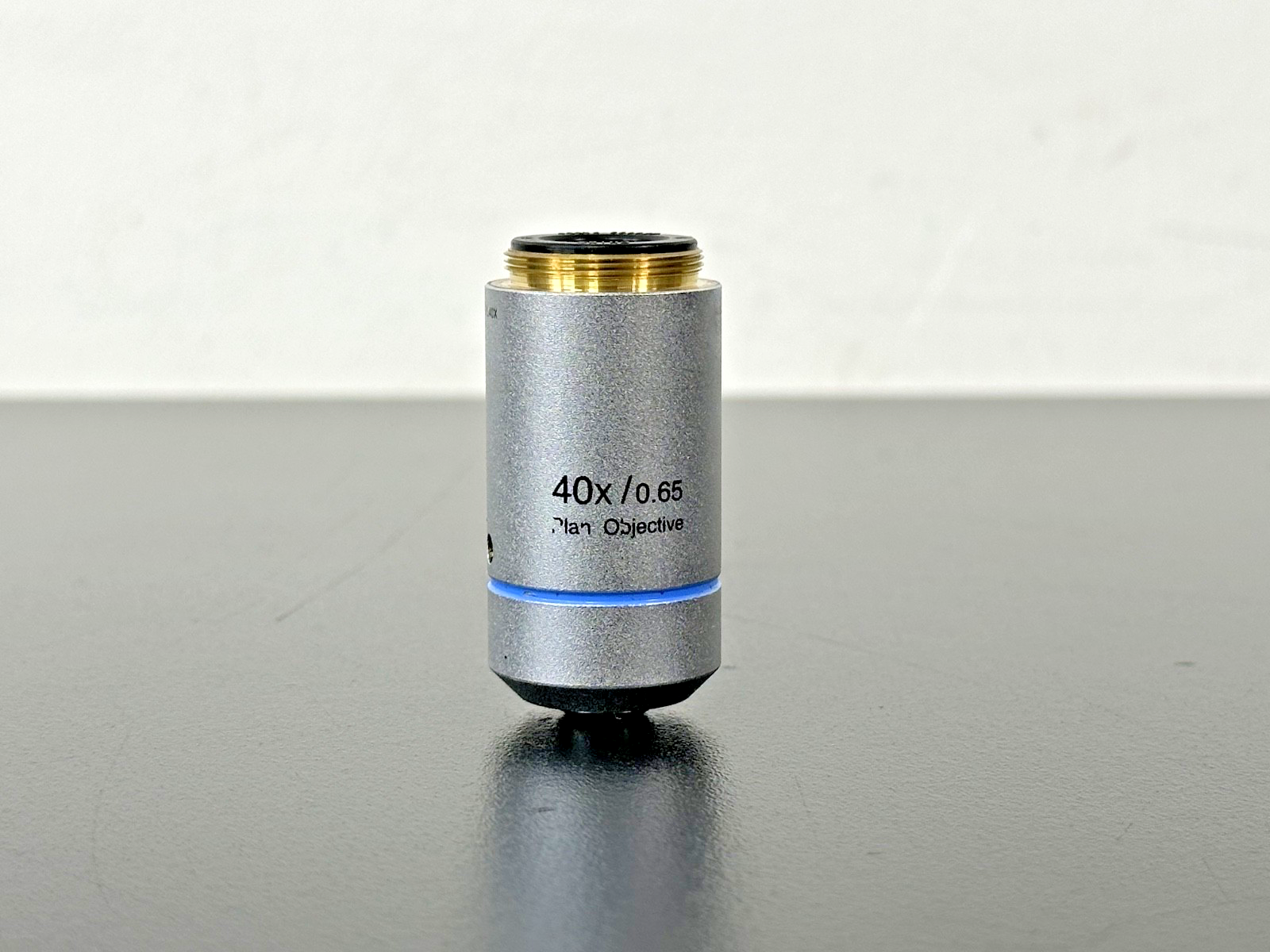 Olympus 40X 0.65 Plan Objective Microscope Lens Infinity FN201