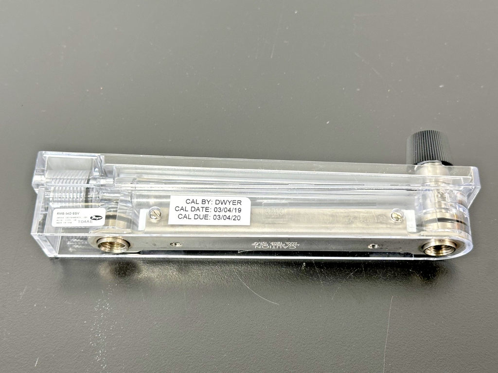 Dwyer RMB 54D SSV Air Flow Meter Rotameter 20 100 L/min 50 200 SCF Used Untested4