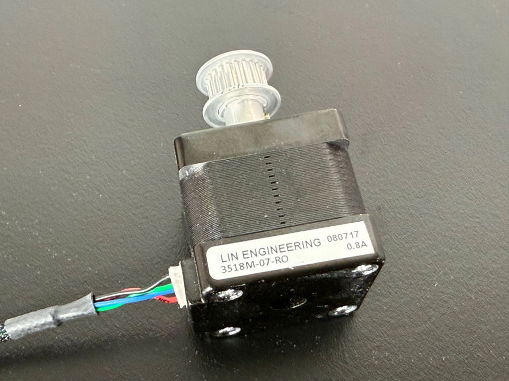 Lin Engineering 3518M 07 RO Stepper Motor w/ Pulley & Cable 0.8A3