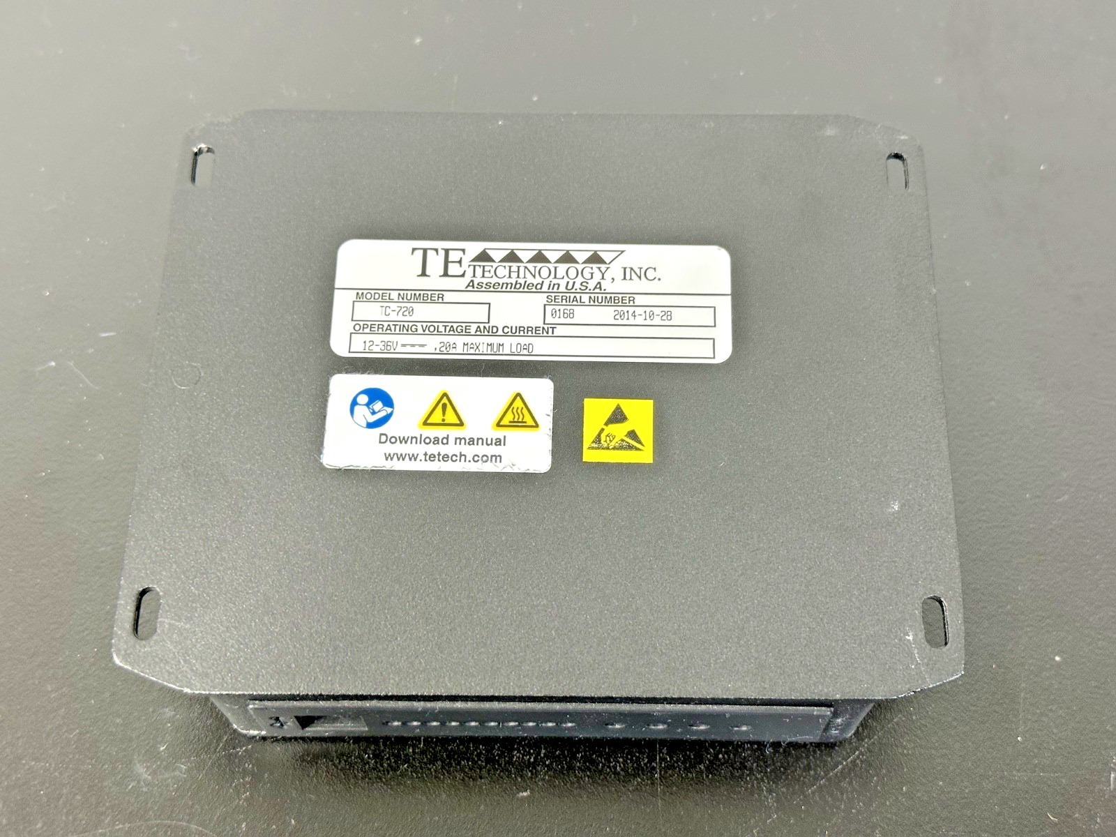 TE Technology TC 720 Thermoelectric Temperature Controller 12 36VDC 20A2