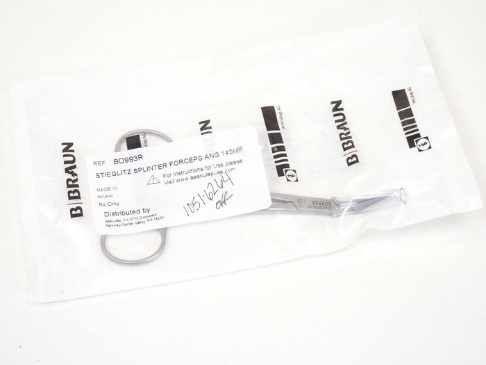 Aesculap BD993R Stieglitz Splinter Forceps Ang 140MM