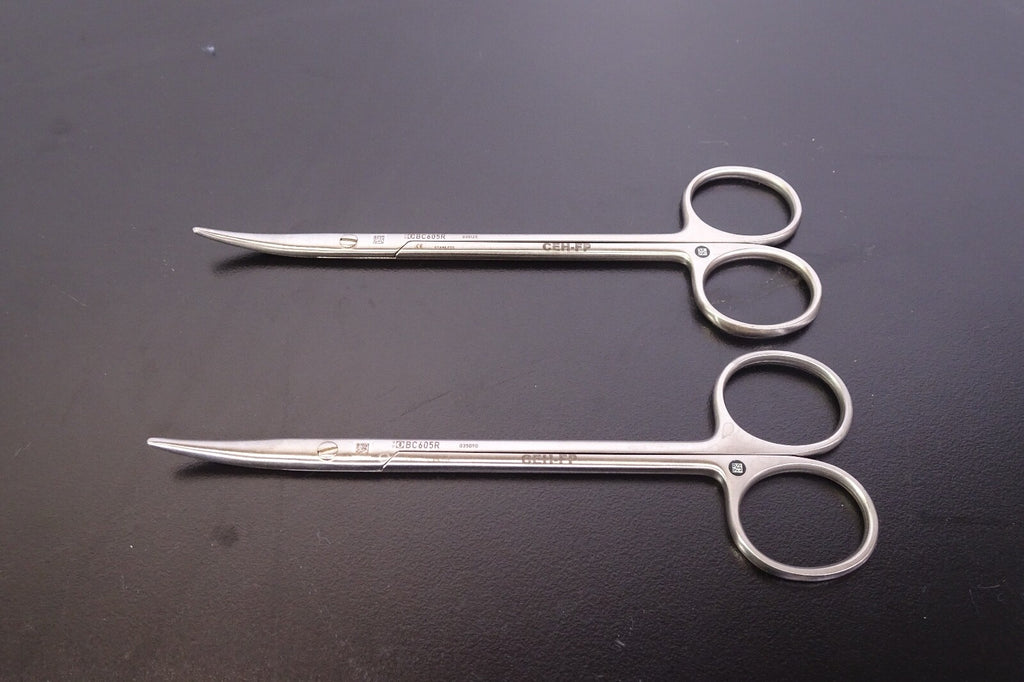 x2) Aesculap BC605R Curved Metzenbaum Dissecting Scissors0
