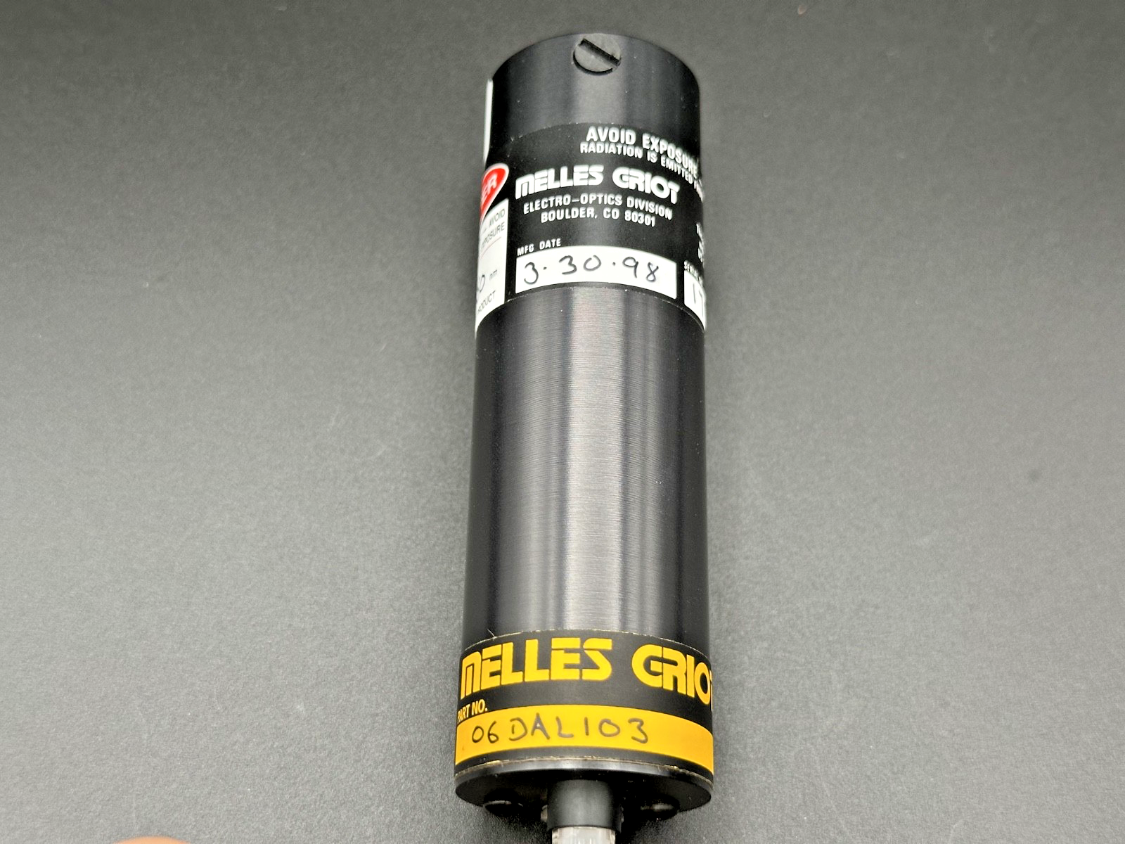 Melles Griot 06DAL103 650nm 4mW Diode Laser Assembly w/ AC Adapter1
