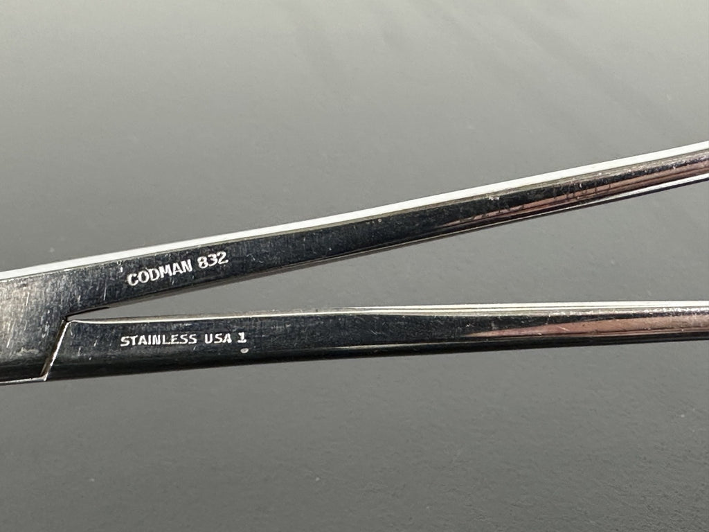 Codman 30 8059 Codman 832 Stainless Curved Surgical Forceps Instrument3