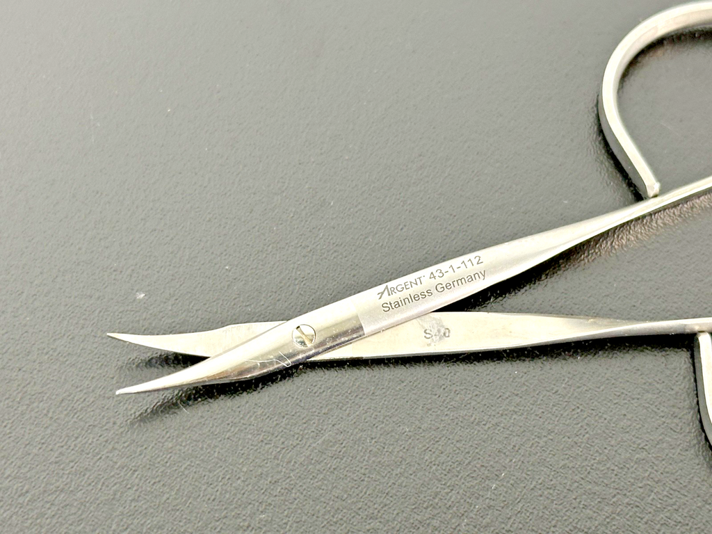 Argent 43 1 112 Gradle Eye Suture Scissors Curved Stainless3