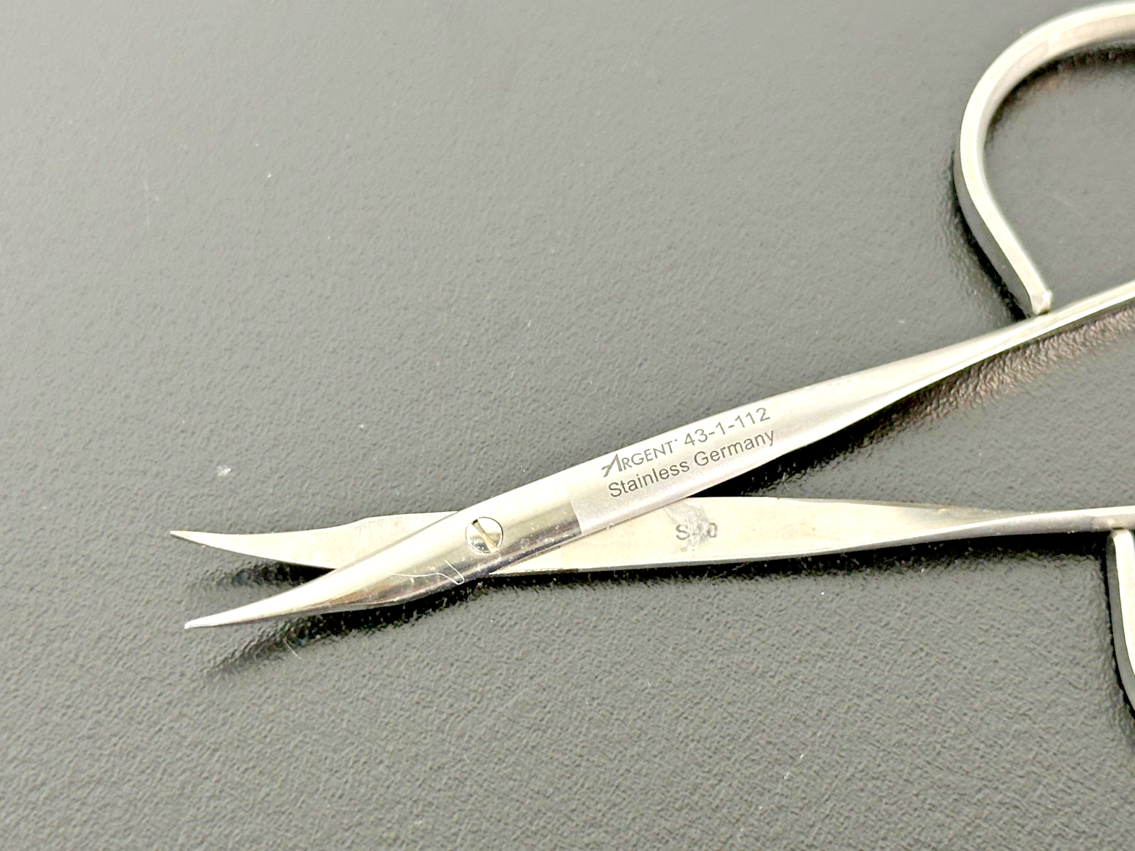Argent 43 1 112 Gradle Eye Suture Scissors Curved Stainless3