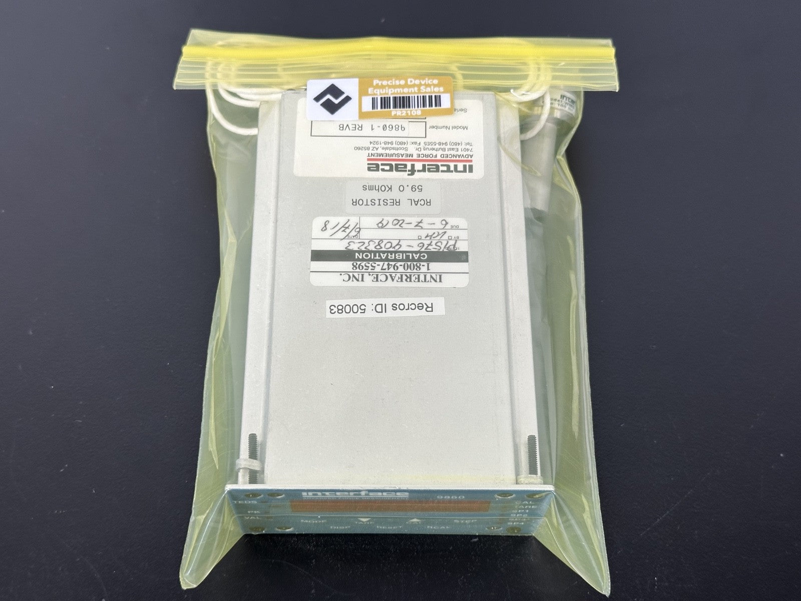 Interface 9860 1 REVB Advanced Force Measurement Indicator w/ Sensor6