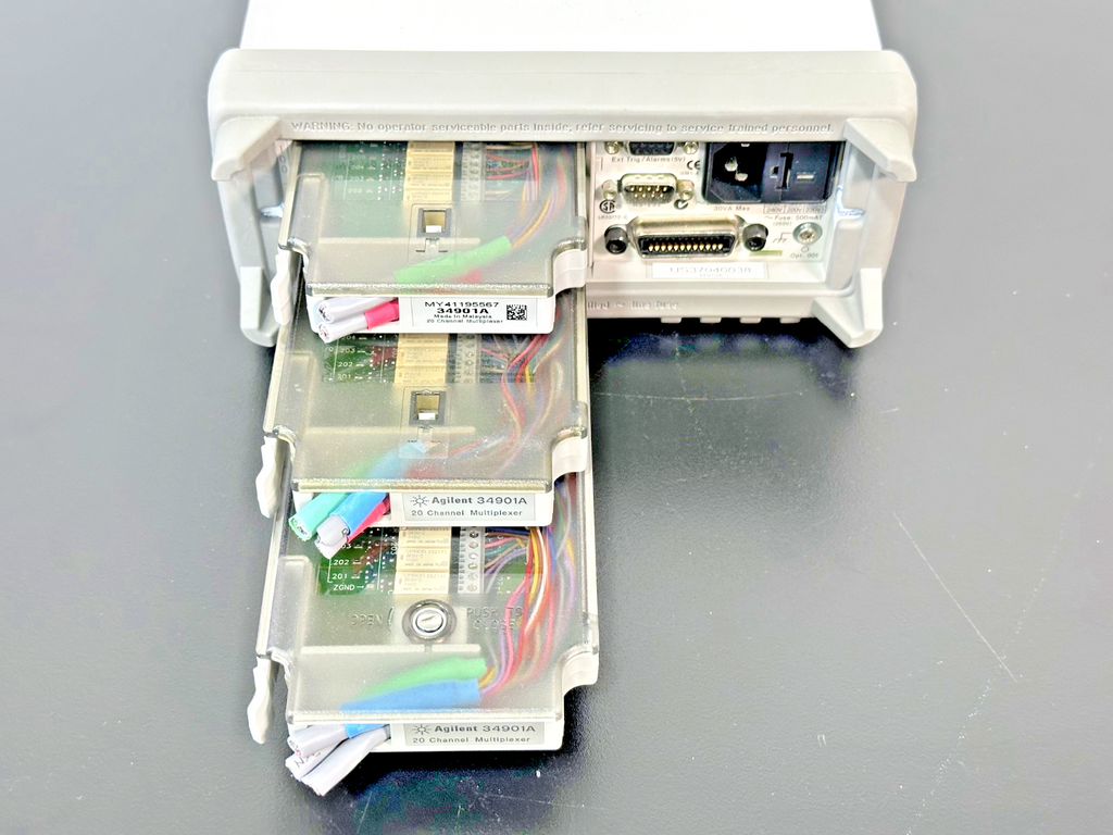Agilent 34970A Data Acquisition Switch Unit w/ 3x 34901A Multiplexer3