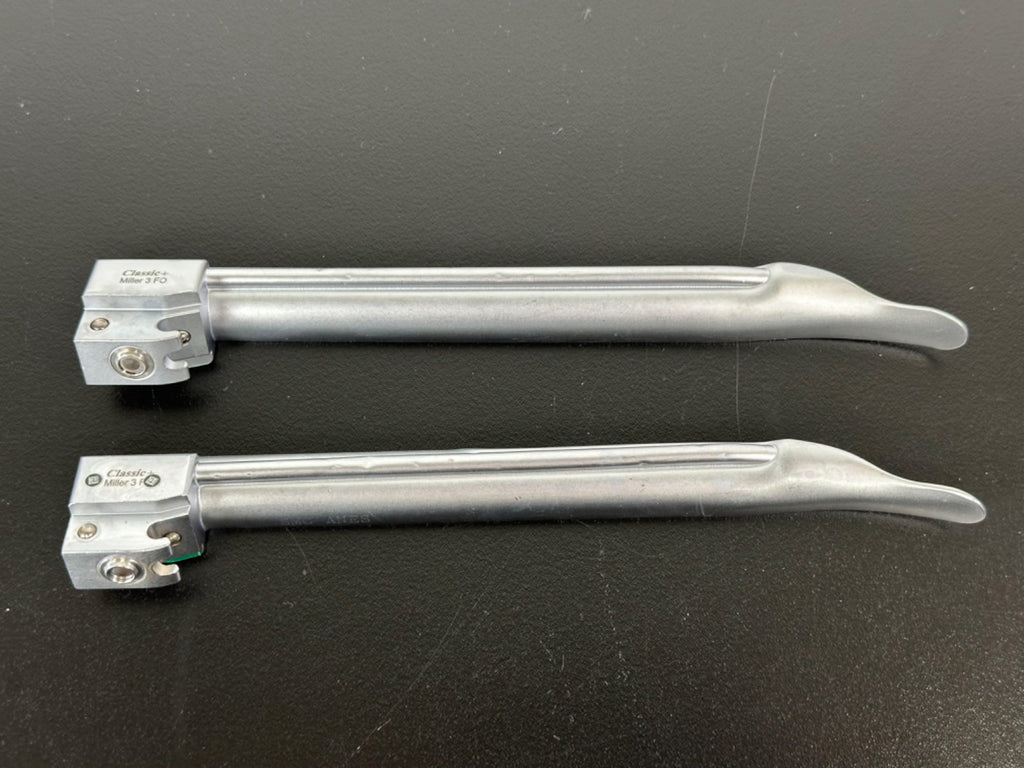 Welch Allyn Classic+ Miller 3 FO Fiber Optic Laryngoscope Blades Lot of 20