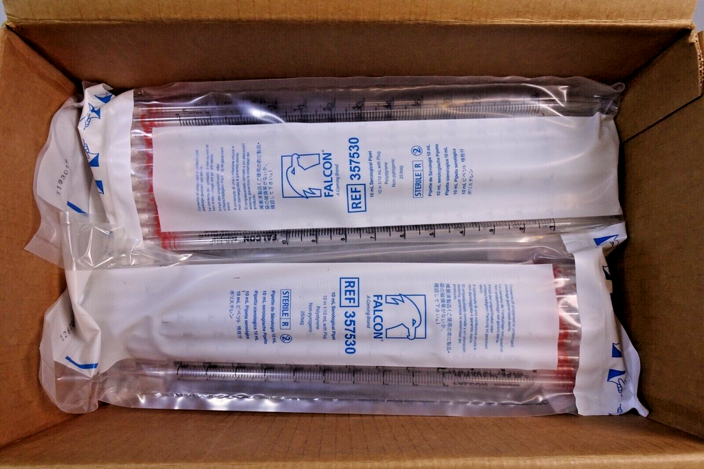 BD Falcon 10mL Serological Pipet 357530 Sterile Pack of 120