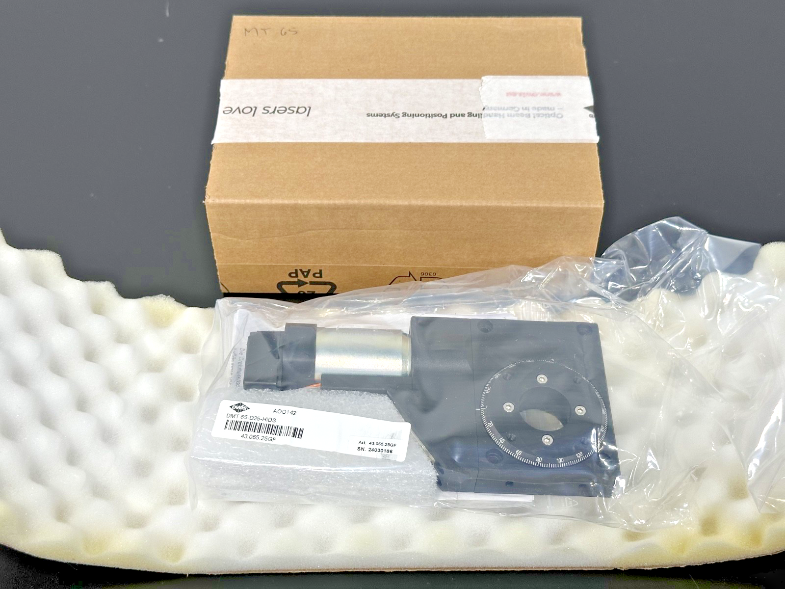 OWIS DMT 65-D25-HiDS Motorized Rotary Measuring Stage 43.065.25GF New Open Box0