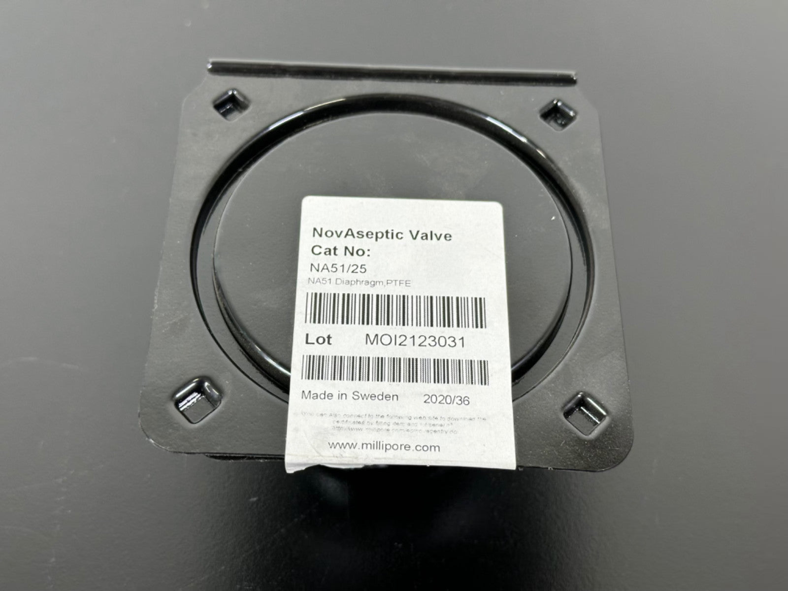 Millipore NovAseptic Valve NA51/25 PTFE Diaphragm Made In Sweden0