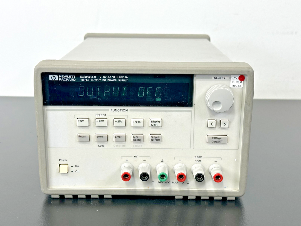 HP E3631A Triple Output DC Power Supply 0 6V 5A ±25V 1A Powers On Working0
