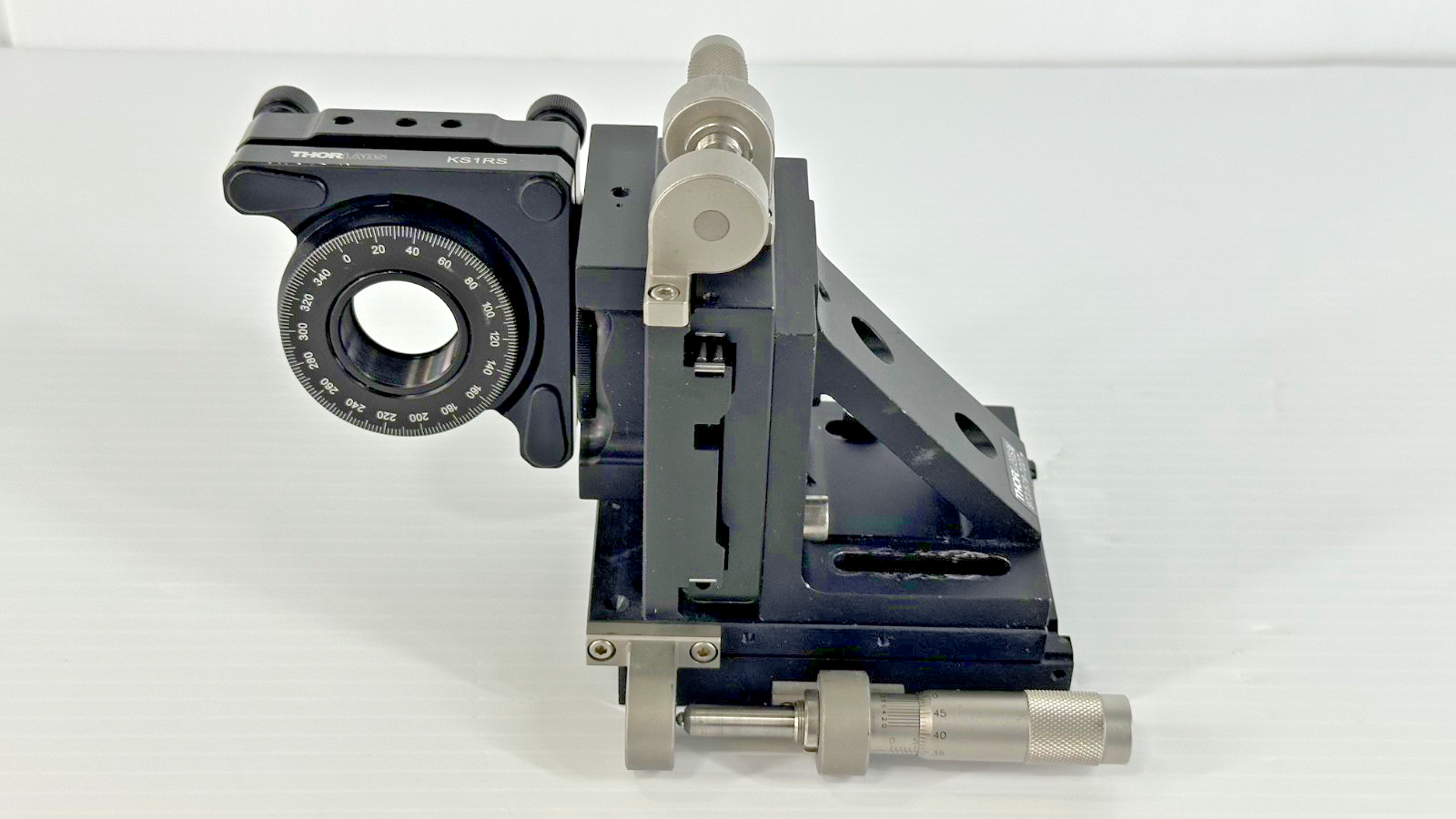 Thorlabs KS1RS Rotation Mount w/ Newport M 433 Multi Axis Stage Assembly0