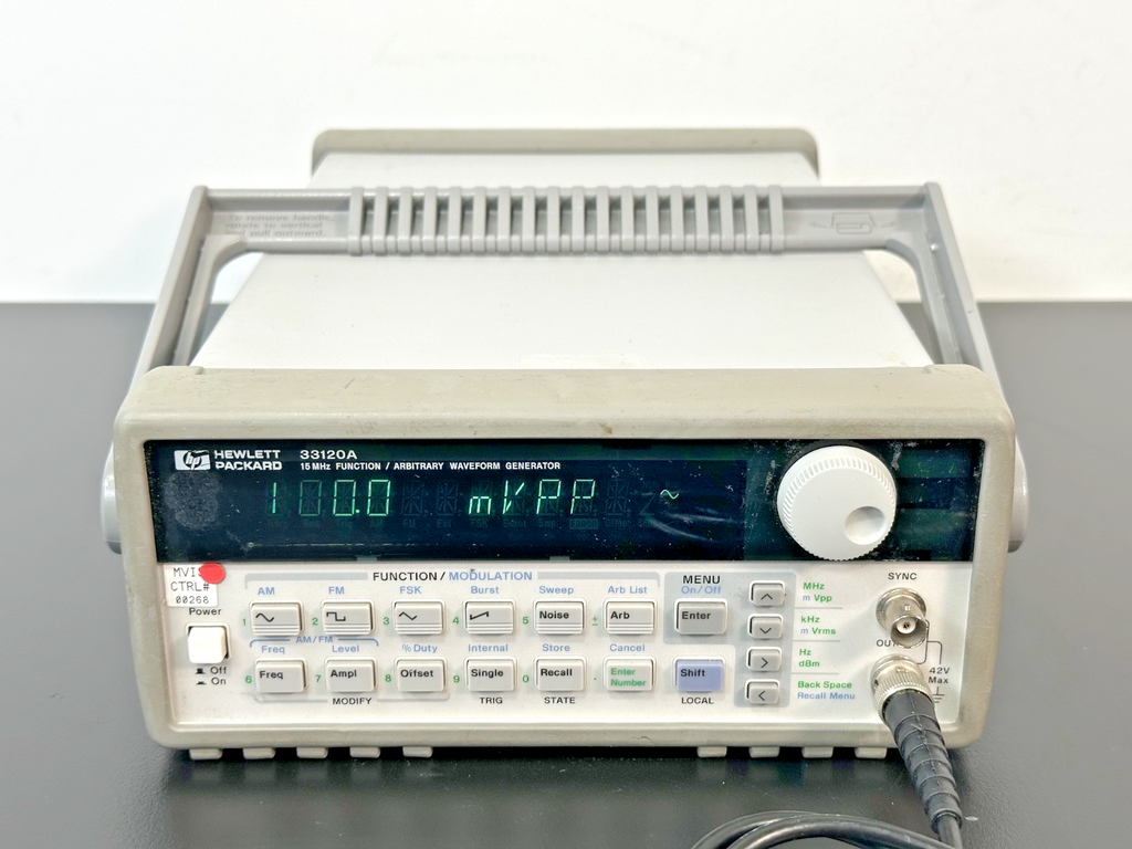 HP 33120A 15MHz Function Arbitrary Waveform Generator Opt 001 Working1