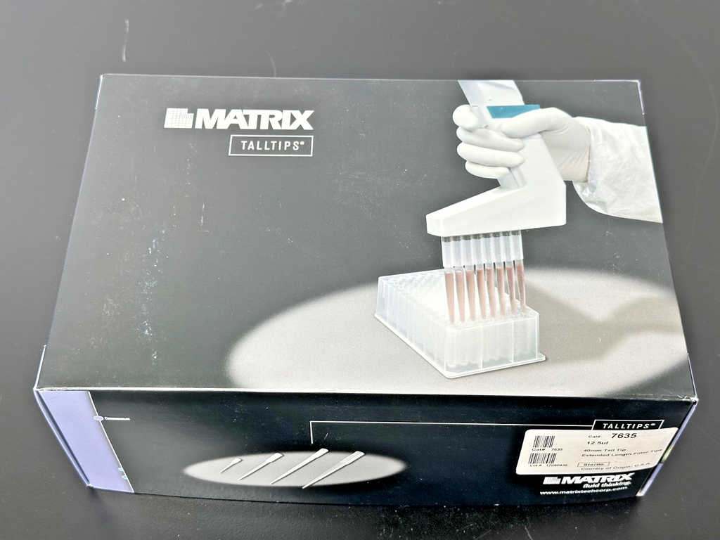 Thermo Matrix 7635 TallTips 12.5uL 40mm Sterile Filter Tips 8 Racks0