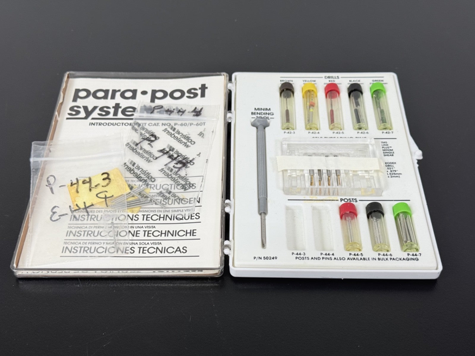 Whaledent Para Post System P 60 Intro Kit Dental Post & Core Set0