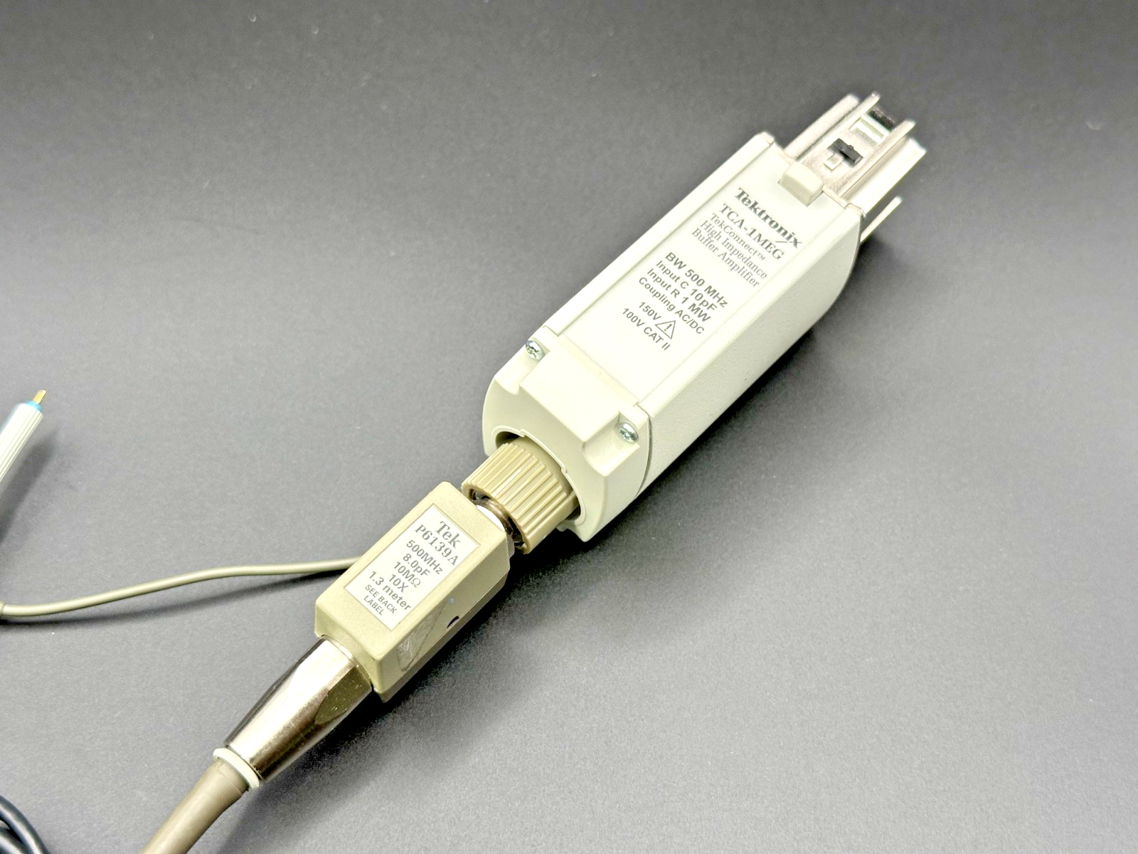 Tektronix TCA 1MEG 500MHz Buffer Amplifier w/ P6139A 10X Probe3