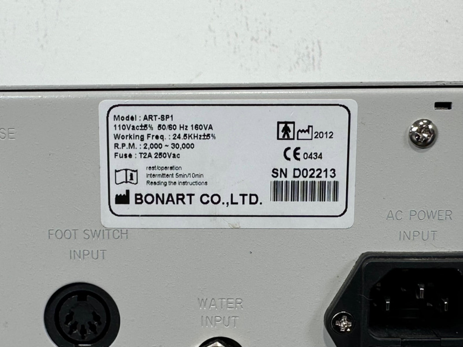 Bonart ART SP1 Ultrasonic Scaler Dental Unit Micromotor For Parts Repair7
