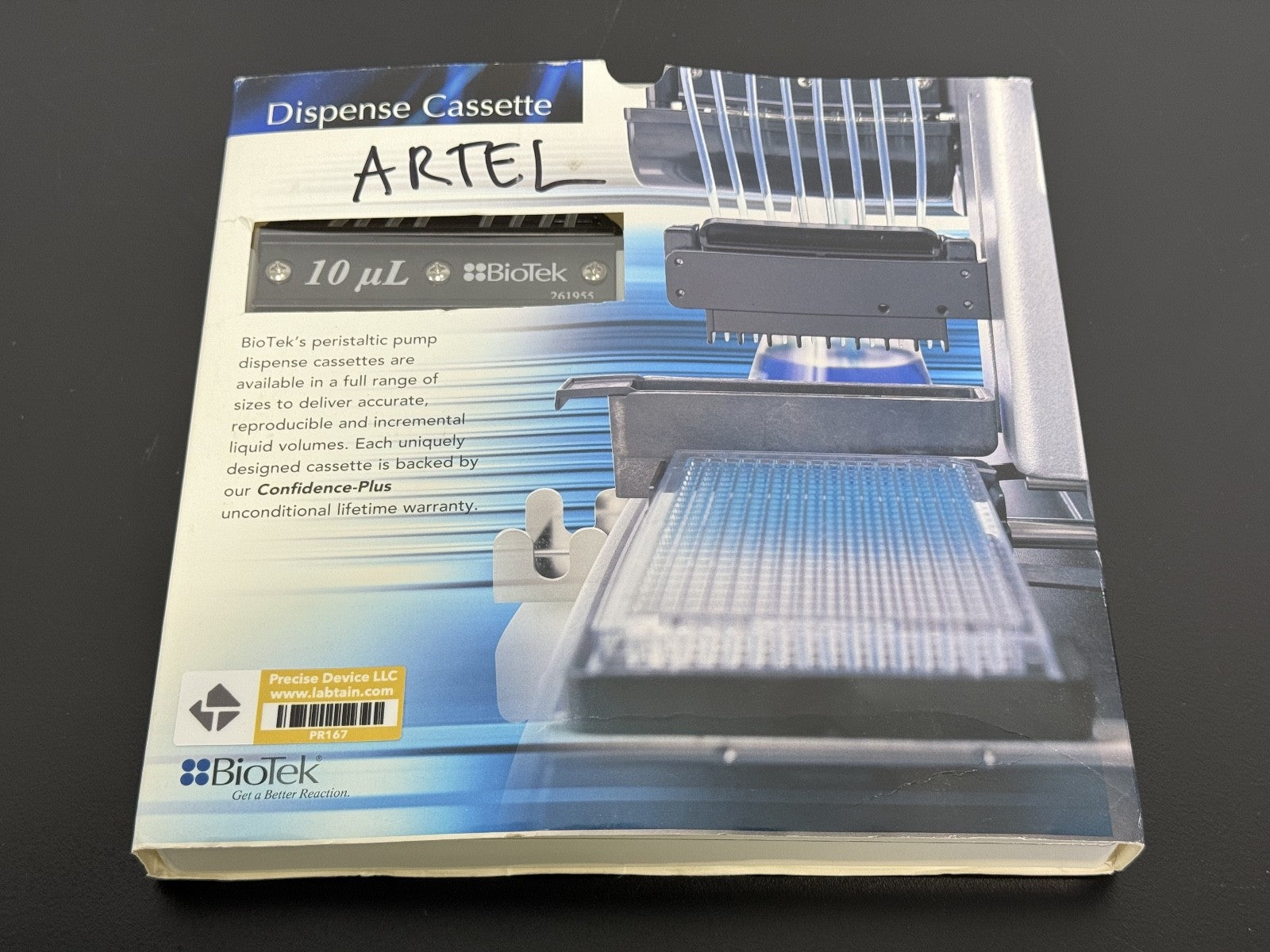 BioTek 10 µL Dispense Cassette 7170014 — 5–2,500 µL Range, Stainless Tip0