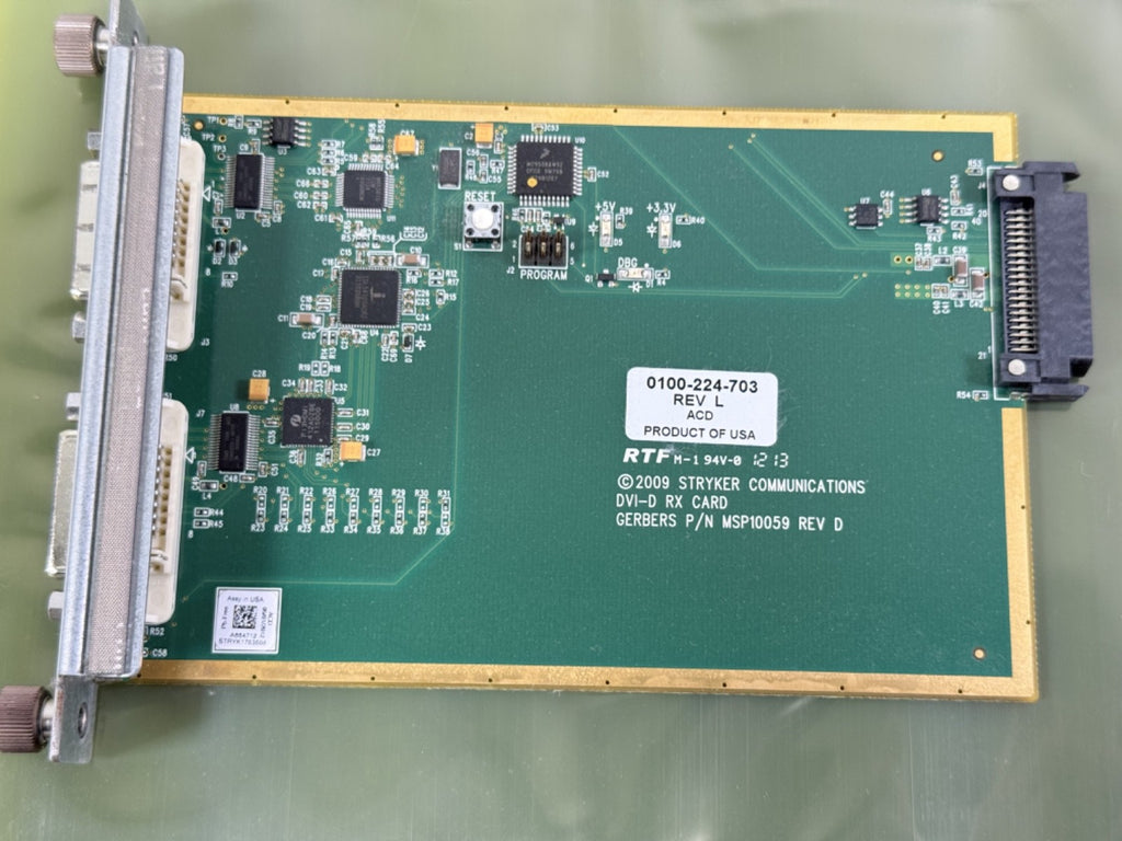 Stryker Communications DVI D RX Card 0100 224 703 Rev L – Input / Loop Out4