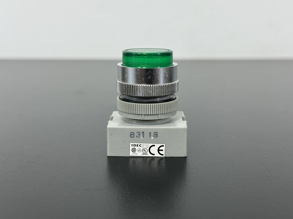 IDEC APW N2X Green Illuminated Push Button Indicator 22mm Panel Mount2