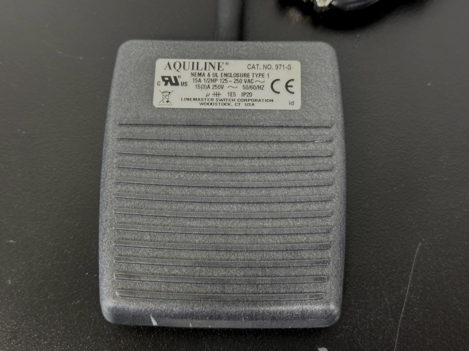 Aquiline 971 S Foot Switch Pedal 15A 125 250VAC w/ Cable1