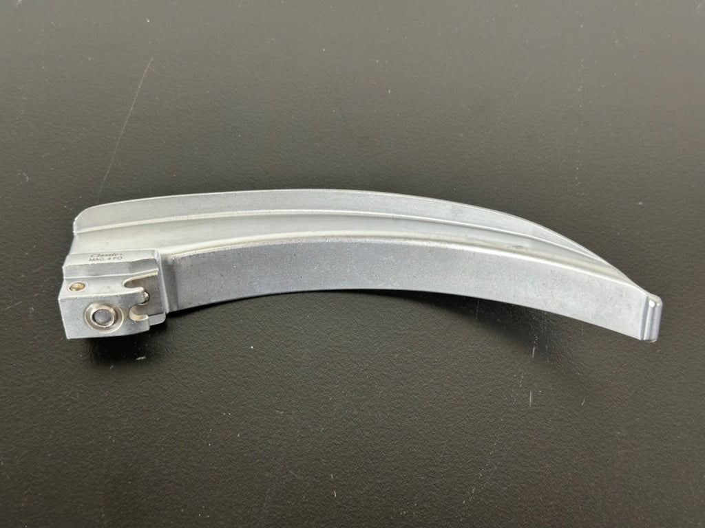 HEINE Classic+ MAC 4 FO Fiber Optic Laryngoscope Blade Size 4 Stainless Germany0