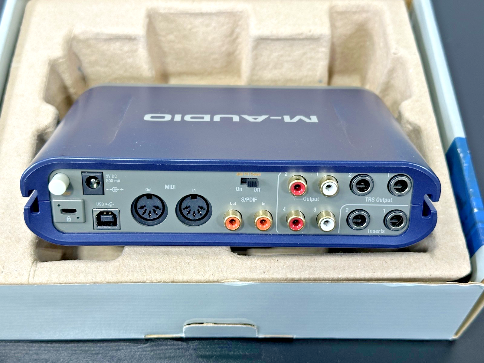 M Audio Fast Track Pro 4x4 USB Audio MIDI Interface w/ Power Adapter Box3